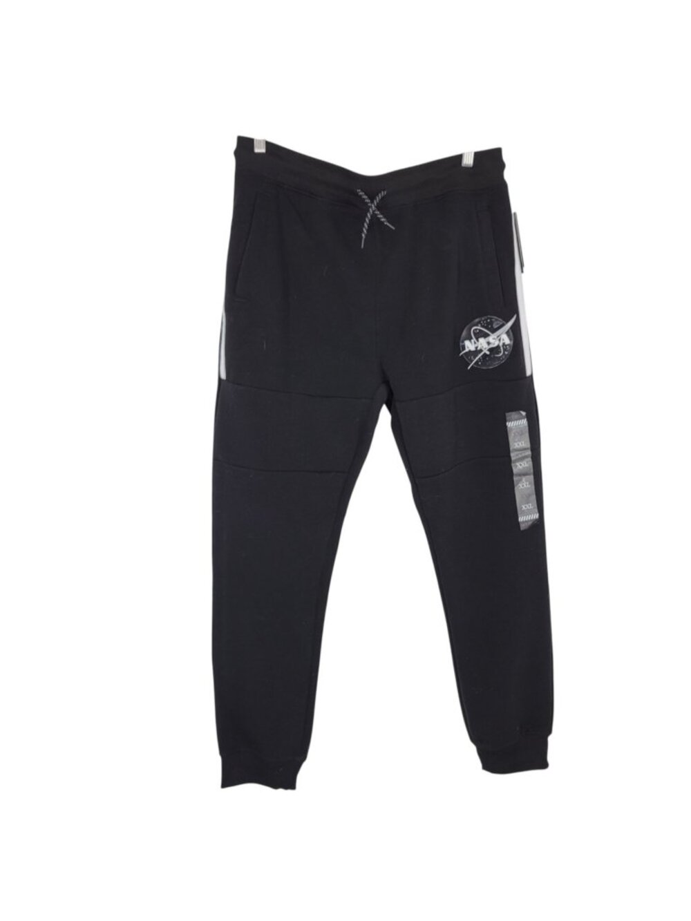 WT02 NASA XXL Jogger Sweatpants NWT Fleece Black Space Graphic Streetwear